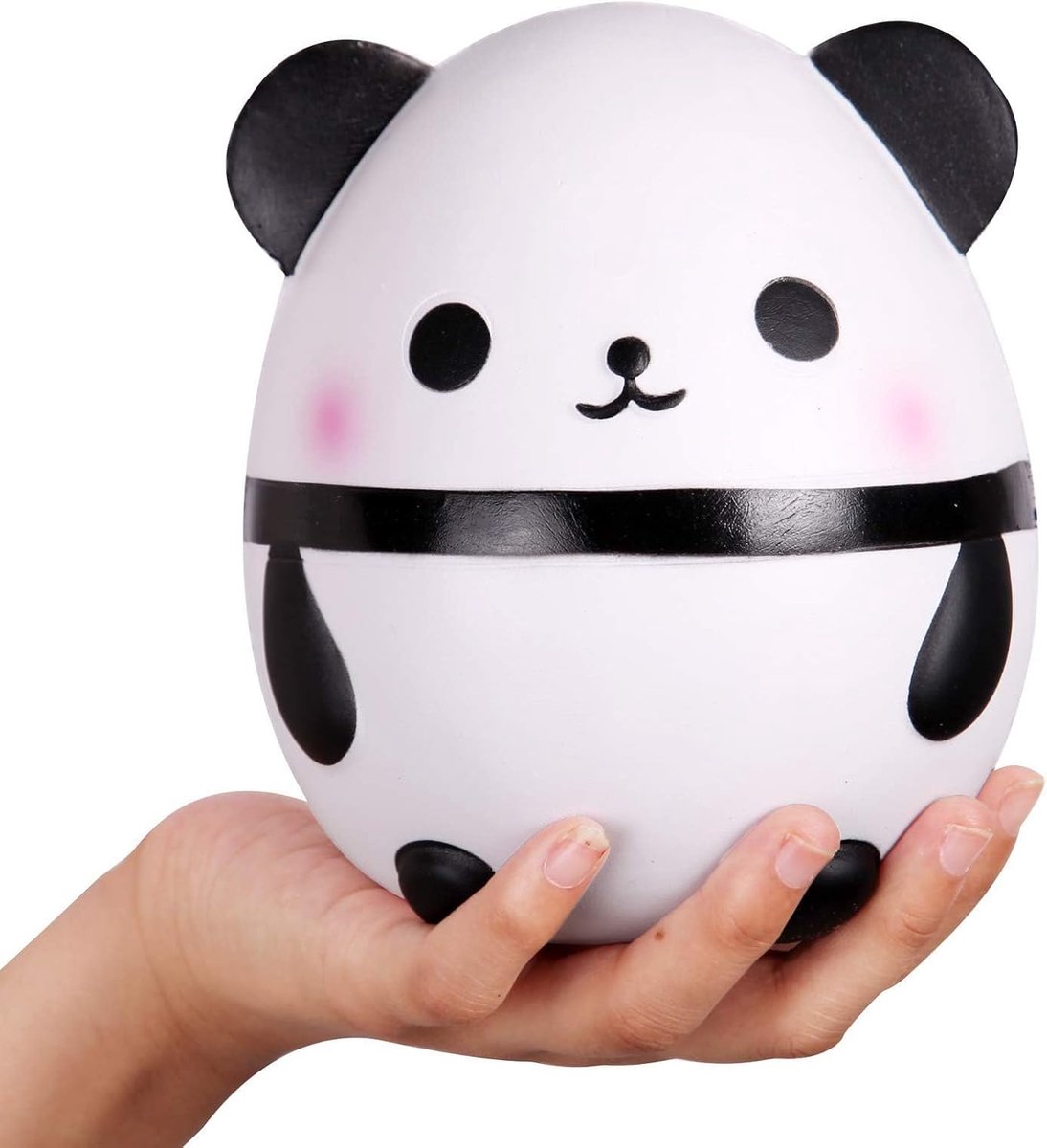 Squishies Panda Egg Jumbo Squishy Slow Rising Squeeze Toys Geurende Kawaii Squishies Animal Toy voor kinderen Volwassenen 1 stuk (wit)