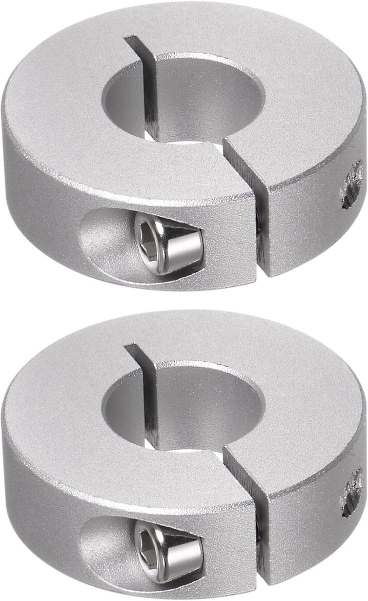 2 stuks gedeelde stelringen 17 mm boring 40 mm AD 12 mm breedte aluminiumlegering diepteaanslagringen voor wiel kruiwagen asaandrijving eenheden machine gereedschap industrie anodisering