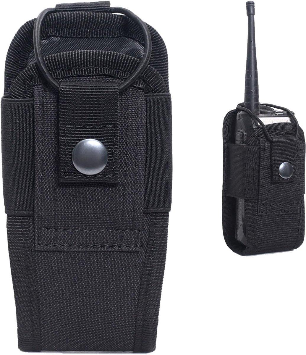 Pocket Houder,Radiohouder Walkie Talkie,met Houder voor Walkietalkie-Talkie,Zwart