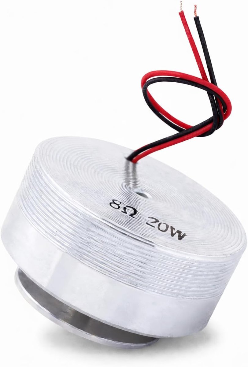 1 stuks 50 mm 2 inch alle frequentie-resonantie-luidspreker, trillingen, rond, sterke bas, vibratie, luidspreker, 360 graden frequentieoverdracht, geluid (8 Ω 20 w)