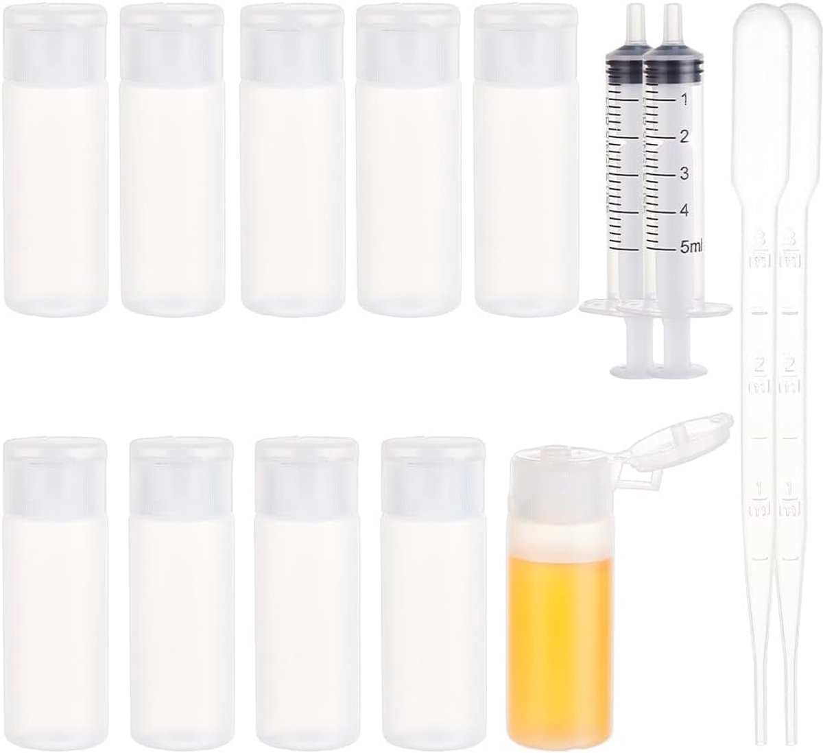 10 Pack 12ml 4oz Kleine Plastic Flip Monster Fles Lege Hervulbare Reizen Flessen voor Make-up Cosmetische Toiletartikelen Product