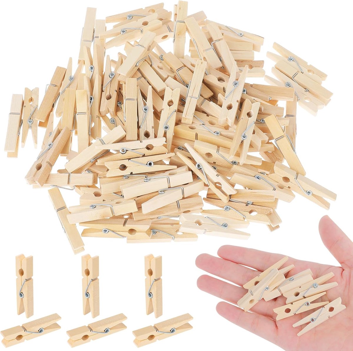 Wasknijpers wasknijpers houten clips opknoping houten clips clips voor foto's, voor kleding opknoping foto muur DIY Craft decoratie