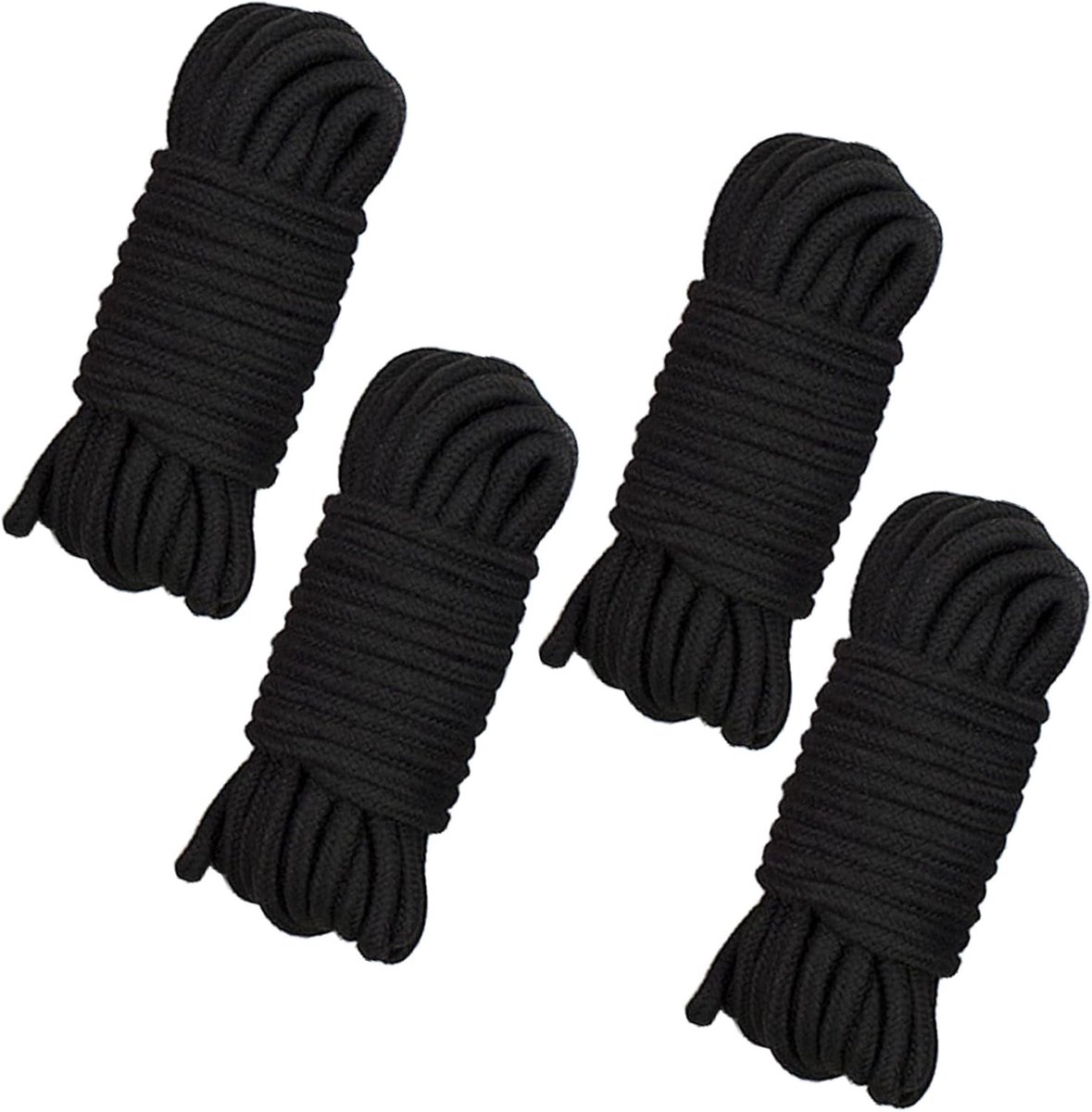 Touw Gevlochten Koord, Kabel Polypropyleen Touw, 10 meter Lang, 8 mm Dik,Voor Kamperen, Tuinieren, Varen, Trekkoord, Huisdier, Klimmen (Zwart)