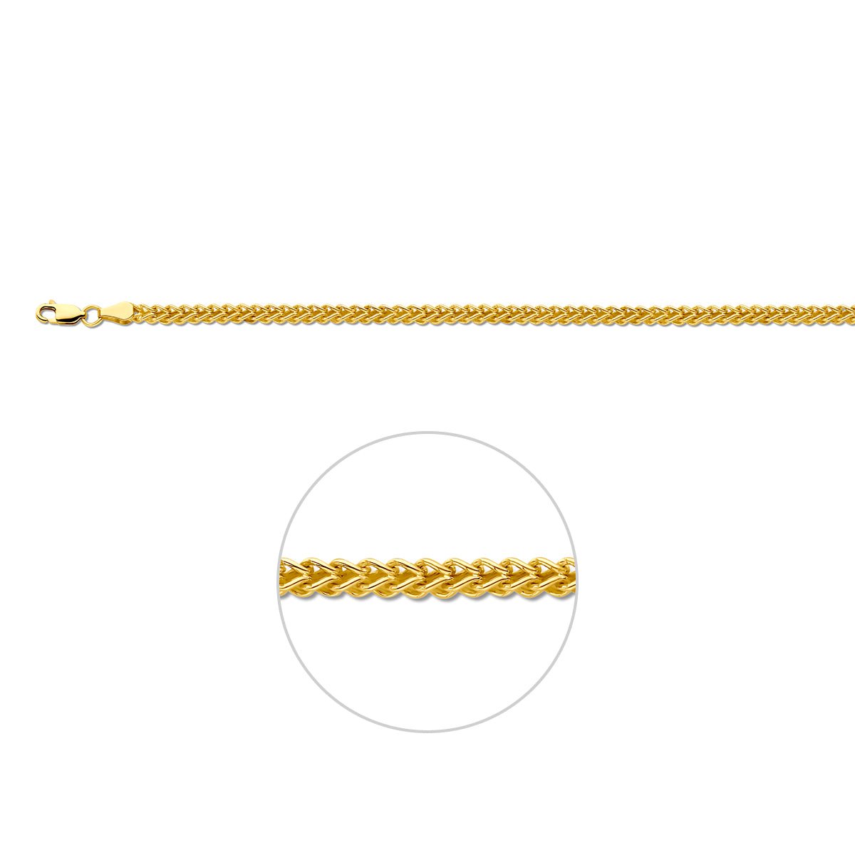 Collier gourmette massief 3,5 mm