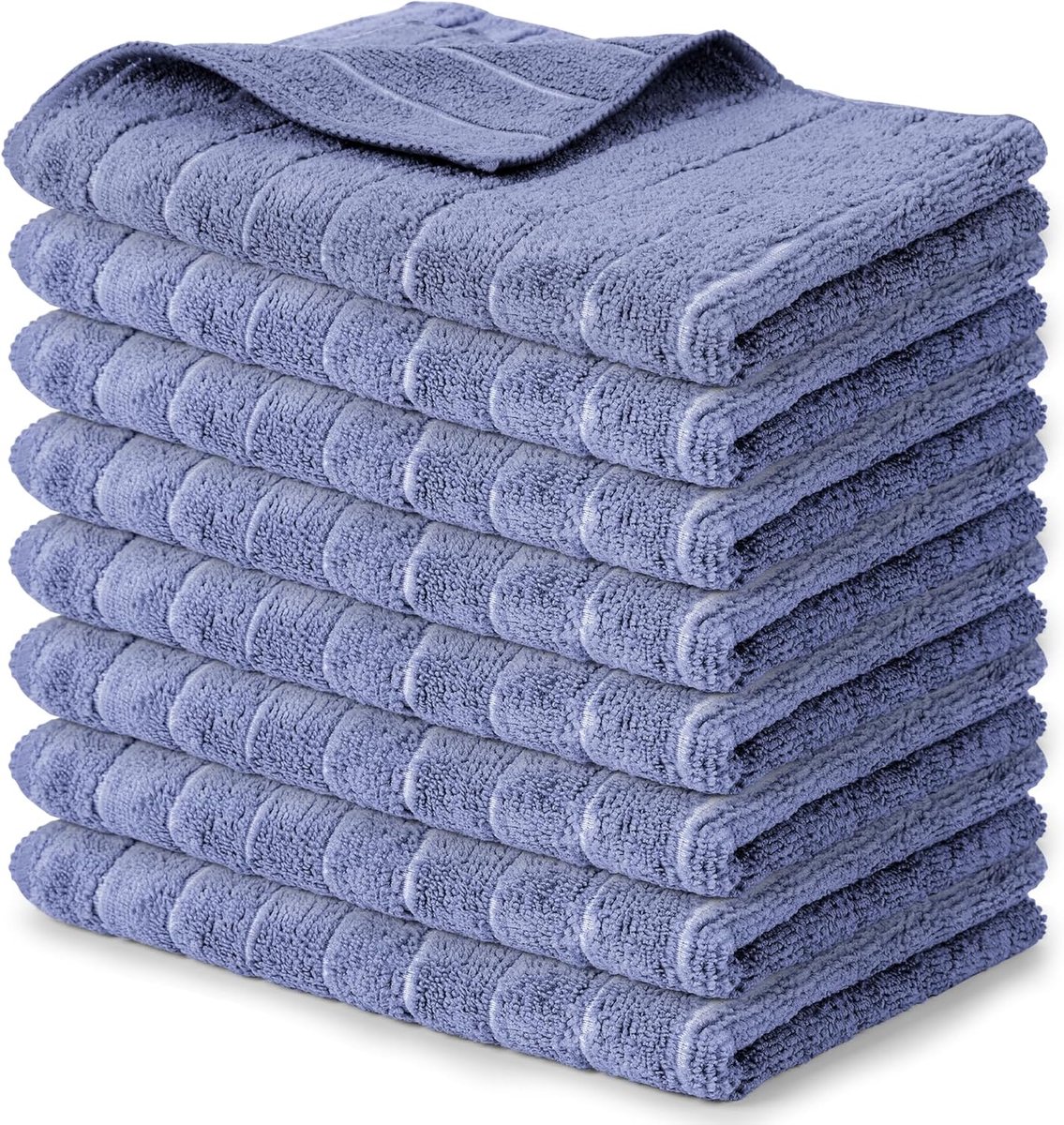 Keukenhanddoeken set van 8 - microvezel 65 x 45 cm - super absorberend - snel drogend en schimmelbestendig - SnelShoppen