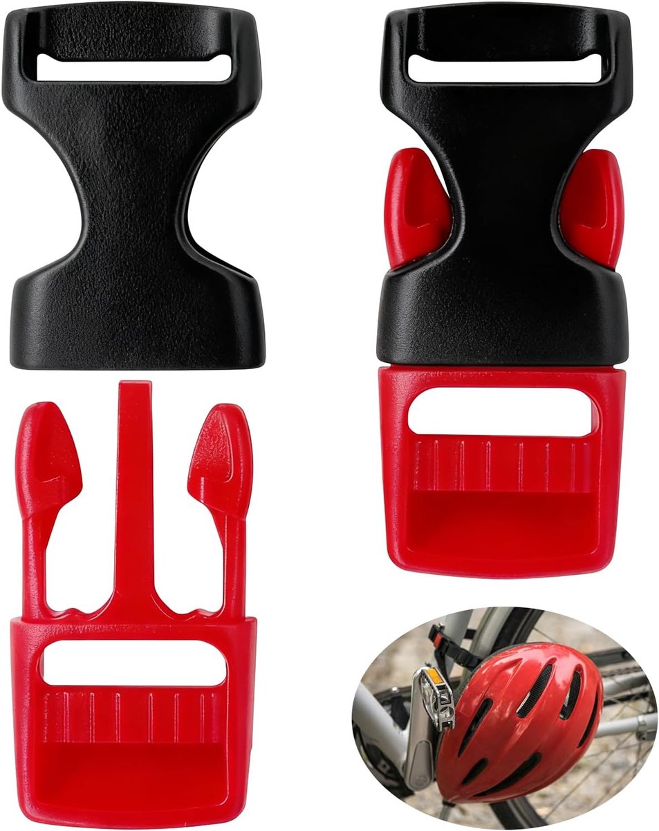 Sluiting Fietshelm Sluiting Motorhelm Snelsluiting - Helmkinclip, Helmgesp Riem Gesp voor Steekgesp Helm, Kinsluiting met Steekslot, reserveonderdeel Helm-reserveonderdeel