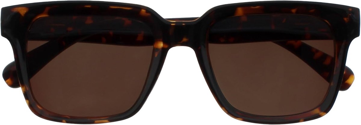 ERA Reading Sunglasses - Brown Tinted Lens - Anti-reflective & Anti-Glare - UV400 Protection - Oversized Rectangular Frame - Spring Hinges - Brown Tortoiseshell - Mens Womens +3.50