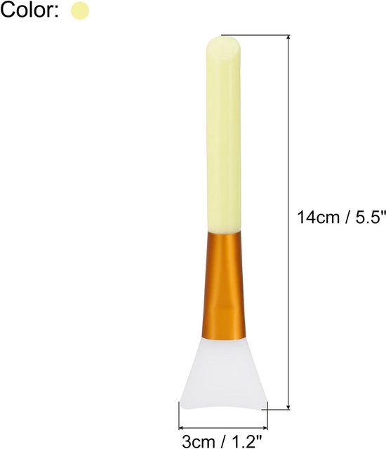 Siliconen epoxykwast gele applicator DIY penseel voor het maken van epoxy Tumbler, verpakking van 4 — afbeelding 5
