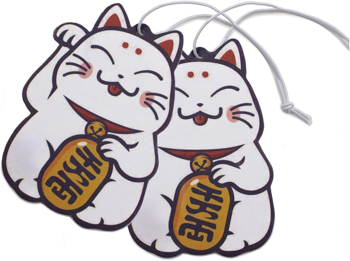 Luchtverfrissers geurboom tuning voor auto geurdispenser Air Freshener geur grappig aanhangerdesign (195 Maneki Neko)