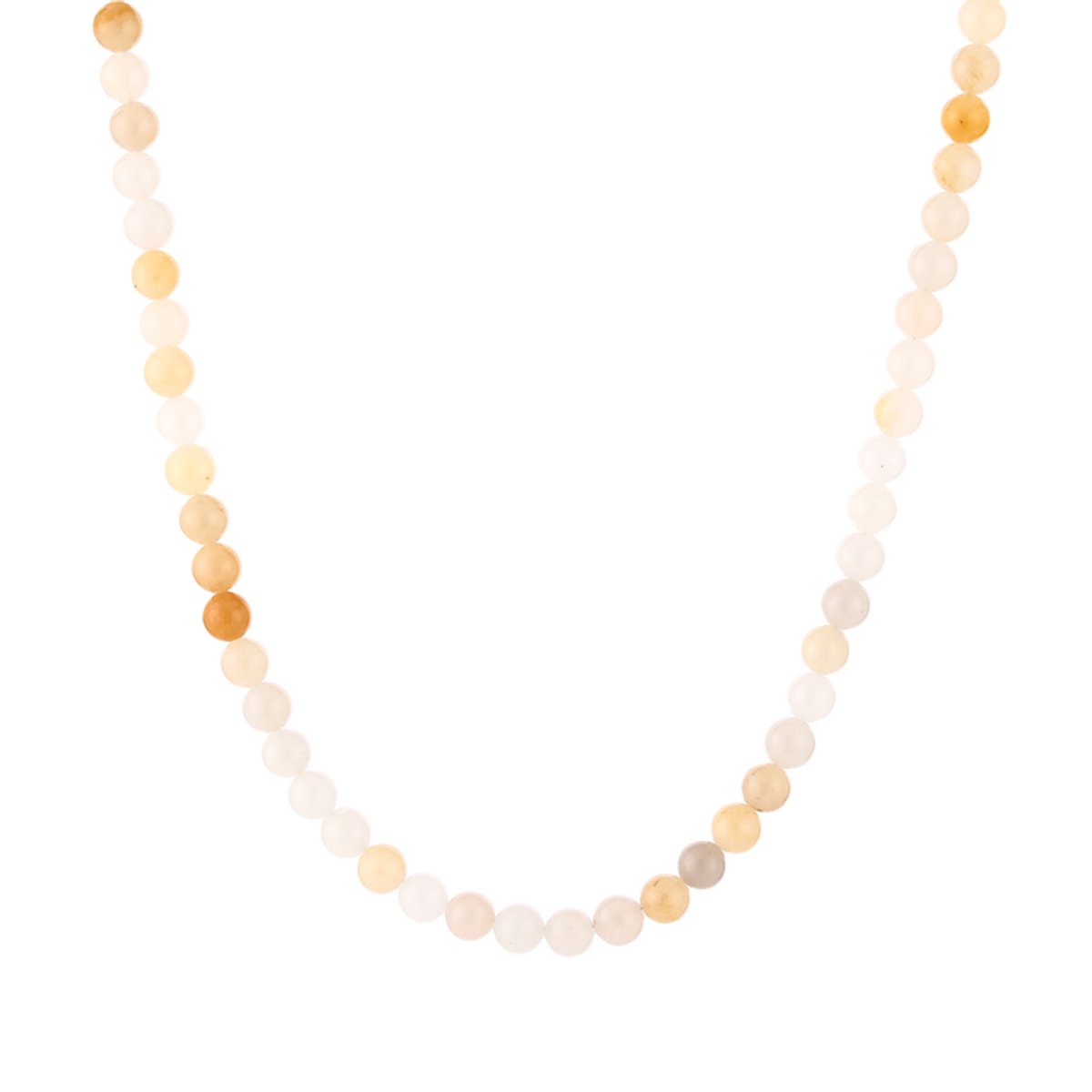 Delicate Natural Beaded Gemstone Choker Necklace – Luxe Fijne Natuurstenen Kralen Ketting – RVS - Multi