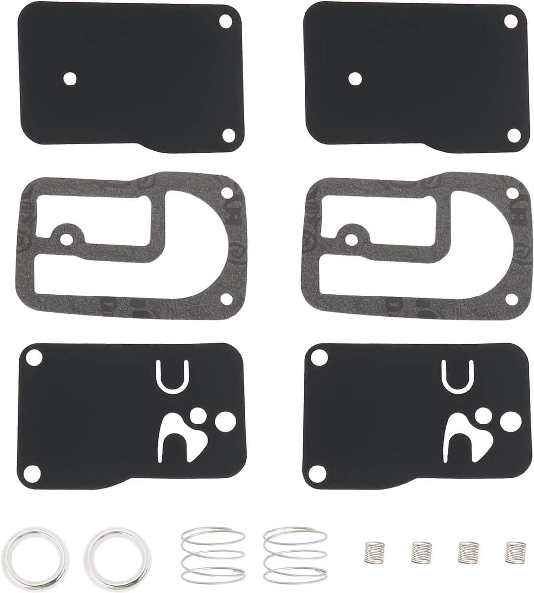 2 sets carburateur reparatieset brandstofpomp membraankit vervangt compatibel met Briggs & Stratton 393397 Membraan past 401400 253400-255400