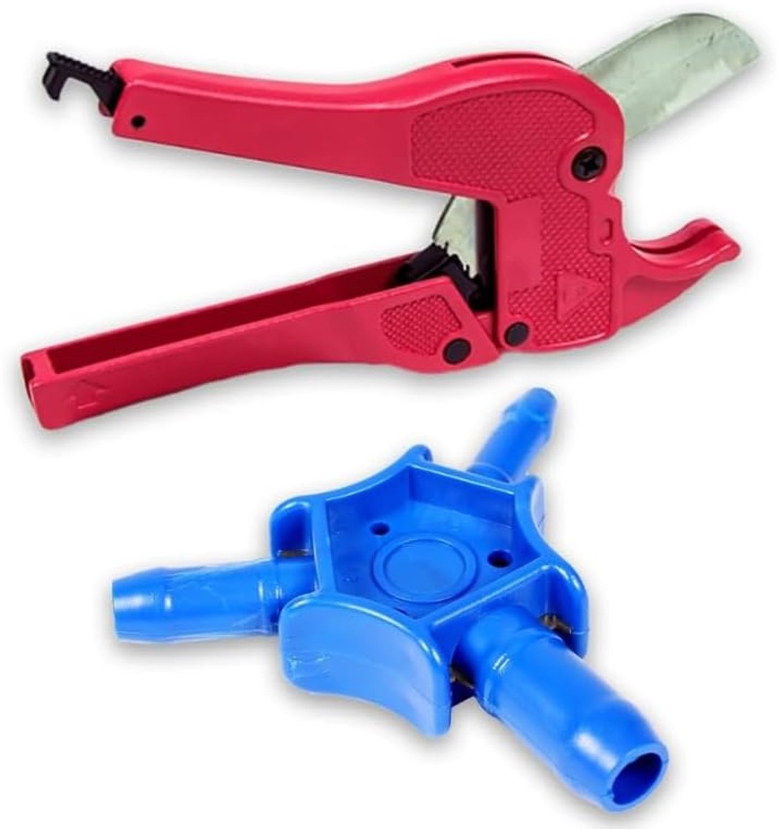 gereedschapsset - buisschaar tot 42 mm voor pvc & meerlaagse composietbuis + kalibrator 16/20/26 mm - buissnijder set professionele kwaliteit