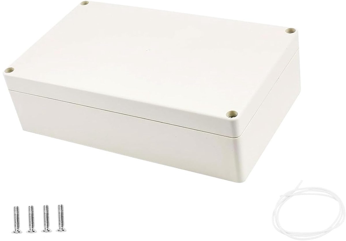 Aansluitdoos, aftakdoos Waterdichte IP65 aftakdoos ABS Elektrisch aansluitkastje DIY kunststof behuizing bedrading verdeeldoos plat opbouw schakelkast (16 * 11 * 9 cm)