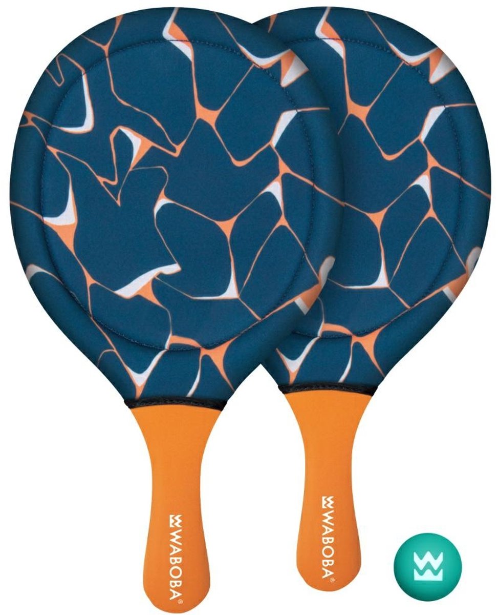 Waboba Beach Paddle Set Neopreen Tennisset incl bal Water Friendly Drijvende bal