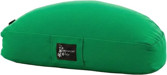 Meditatiekussen - halve maan spring green Meditatiekussen YOGISTAR van MEDI — afbeelding 2