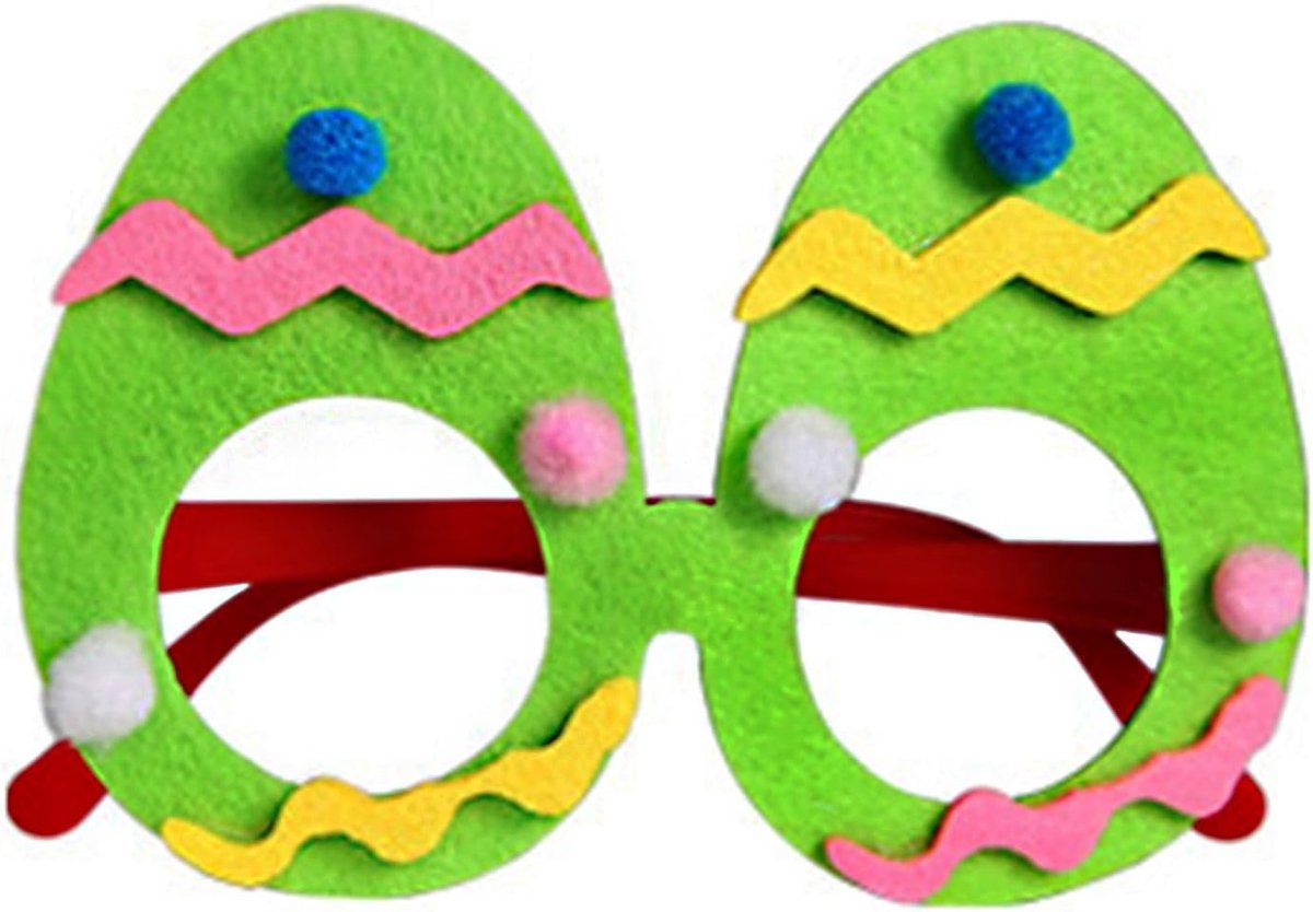 brilmontuur, paaseieren, feestbril, kledingaccessoires, Pasen, voor kinderen en volwassenen, gezichtsbril, paasfeest