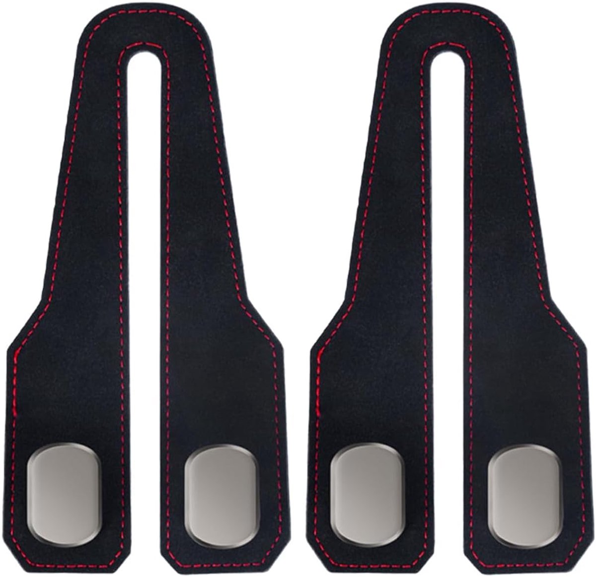 2 stuks haken, dubbele haken voor de achterkant van de autostoel, auto-organisatieaccessoires, haken voor hoofdsteunen en tassen, auto-organizer, autohaak, a, A