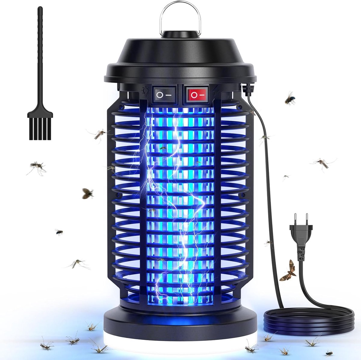 Elektrische muggenlamp, elektrisch, 4200 V + 15 W, uv-lamp, IPX4, waterdicht, voor binnen en buiten