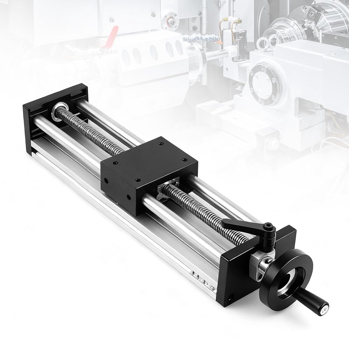 Geleiders, lineaire rail met effectief verloop van 200 mm en stuur van spindel tot kogels, hoge precisie, handmatige lineaire geleiding voor de transformatie van CNC-apparaten