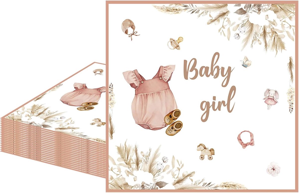serviesset, voor feestjes (Napkin-BabyGirl)