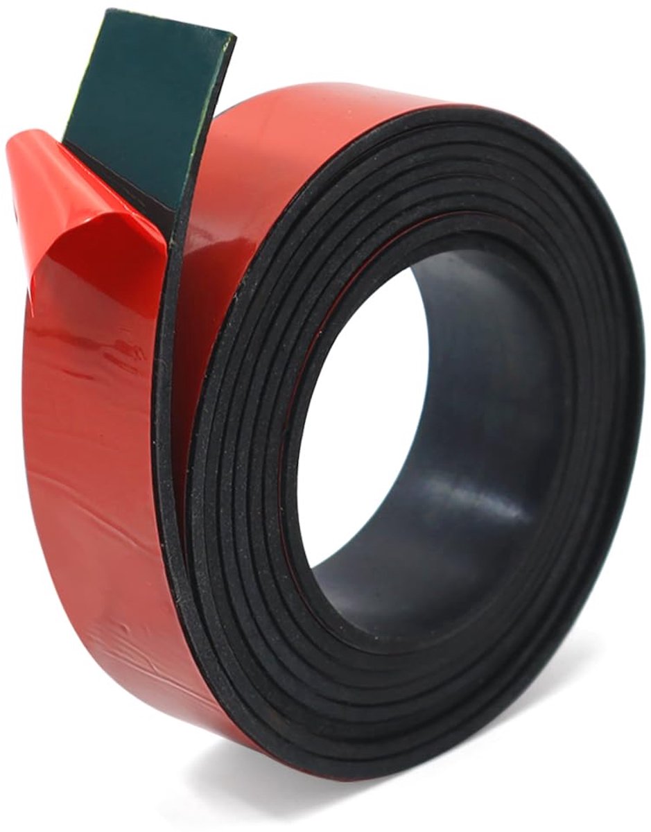 rubberen strips, 2 m x 25 mm x 2 mm, neopreen rubberen strips, schokbescherming, antislip, voor vloerbescherming