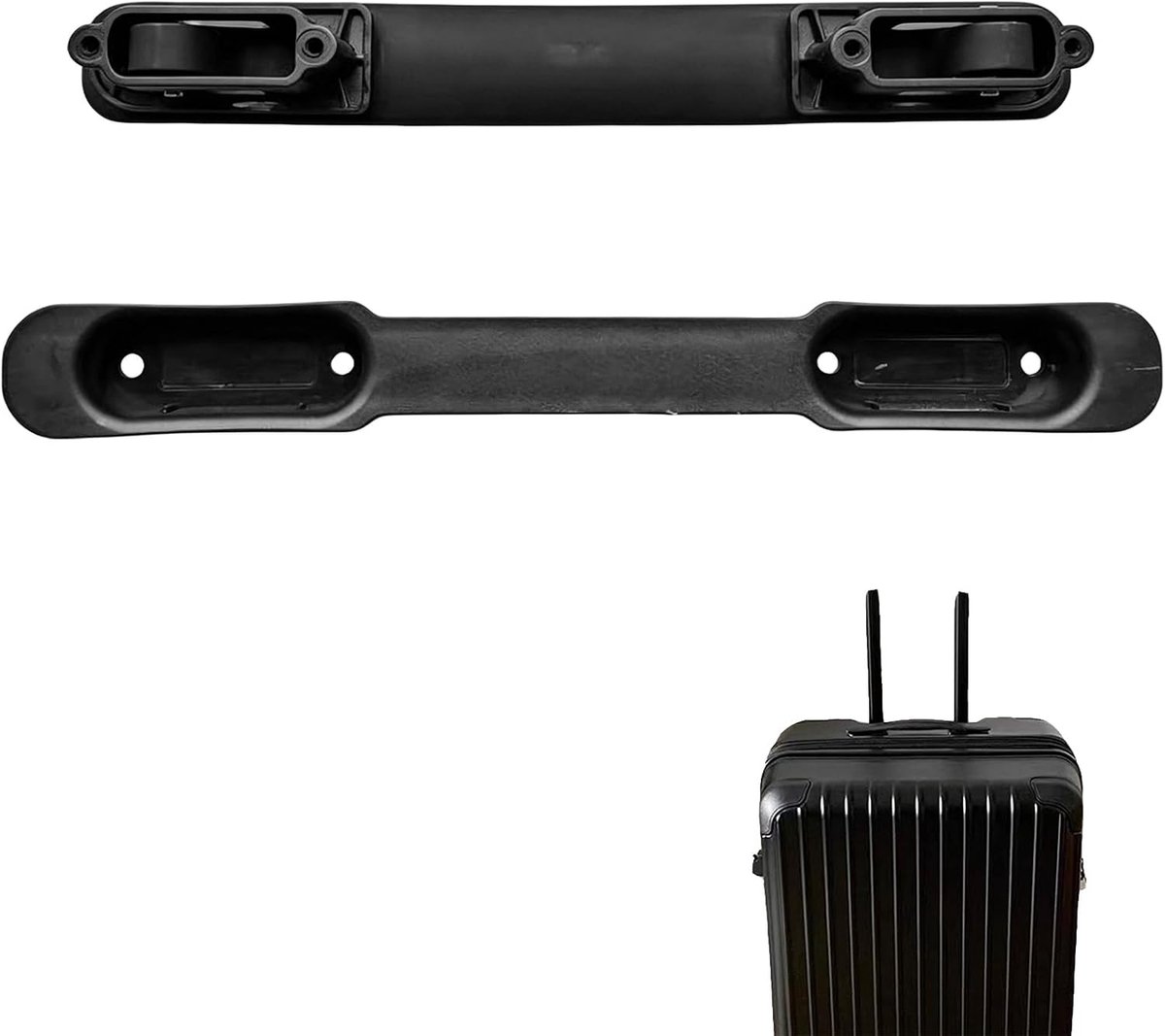 koffergreep van pvc, duurzame en ergonomische handgreep voor bagagereparatie, voor koffers, trolleys en reistassen, praktisch en comfortabel ontwerp, veilig en duurzaam