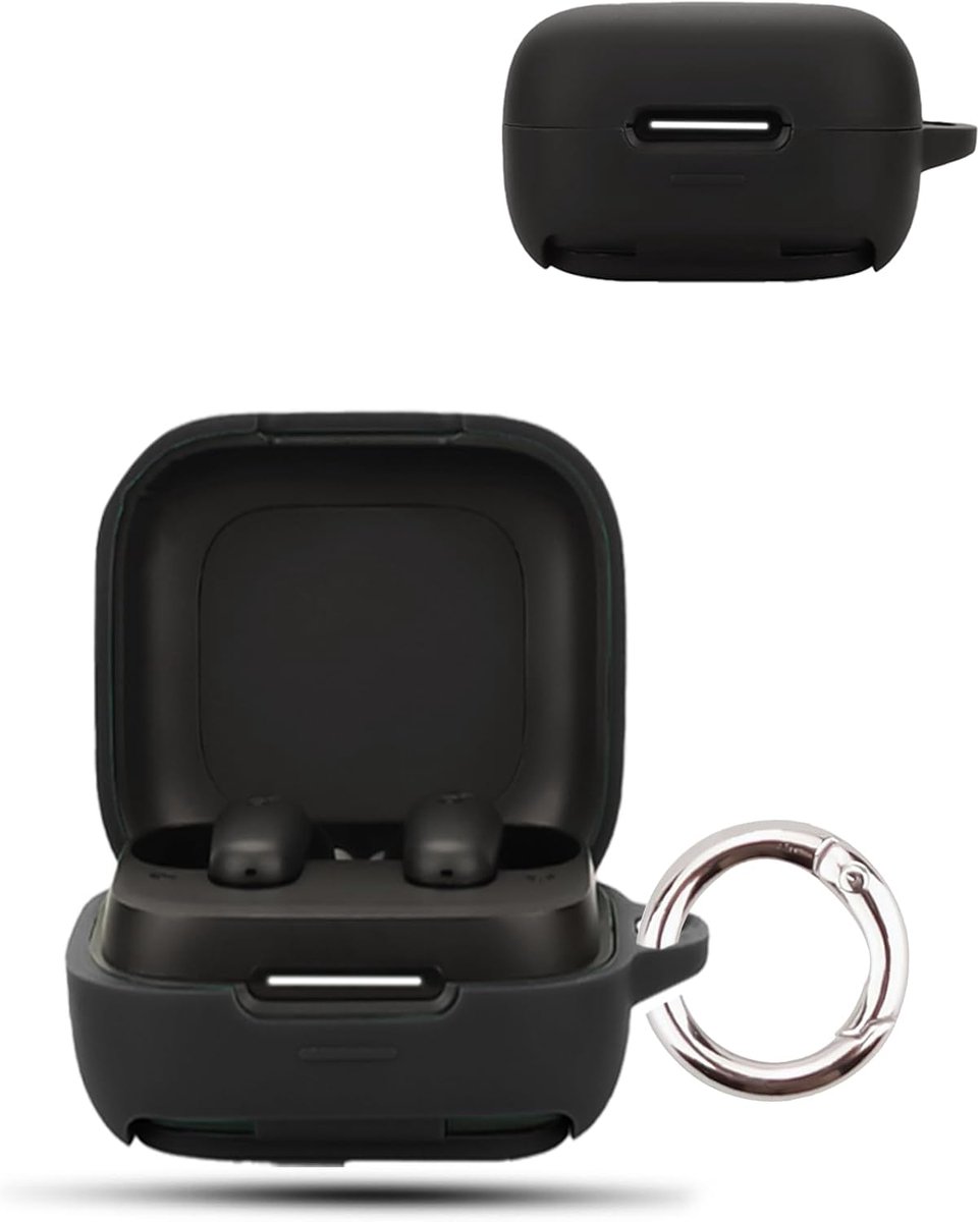 Hoes voor Anker Soundcore P31i Wireless Headphones, daunke zachte siliconen beschermhoes, huidvriendelijk etui met ronde gesp, volledige bescherming, zwart