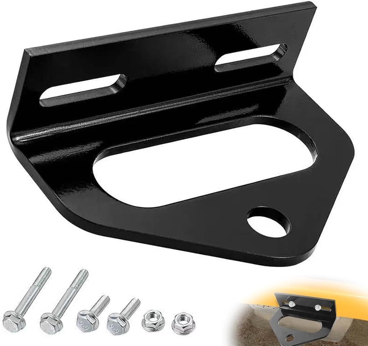 Trekhaak voor grasmaaiers, universele aanhanger, grasmaaier, accessoires, trekhaak voor grasmaaier met bouten, metalen connector voor aanhangers
