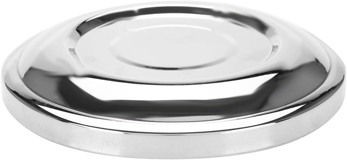 Roestvrijstalen Scheerschaal met Deksel - Soap Mok voor Heren voor Thuis, Salon en Reisgebruik
