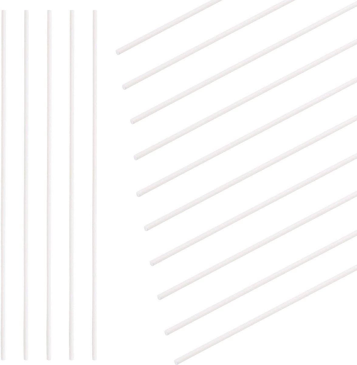 Plastic Staven Assortiment Kit, Diameter 3Mm Lengte 250Mm Materiaal ABS Ronde Stok Ronde Solid Bar Diy Model Voor Diy Speelgoed Bouwen Maken Architecturale Model Maken