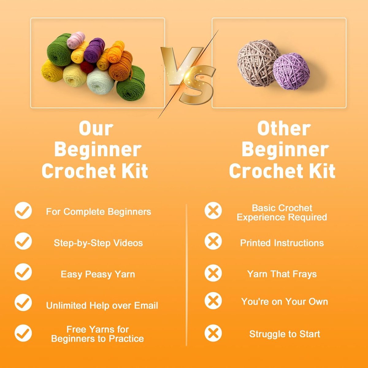 Haaknaaldenset voor beginners, roze bloem, haakset, starterset met video-instructies, stap voor stap, haaknaaldenset, doe-het-zelf accessoires voor volwassenen