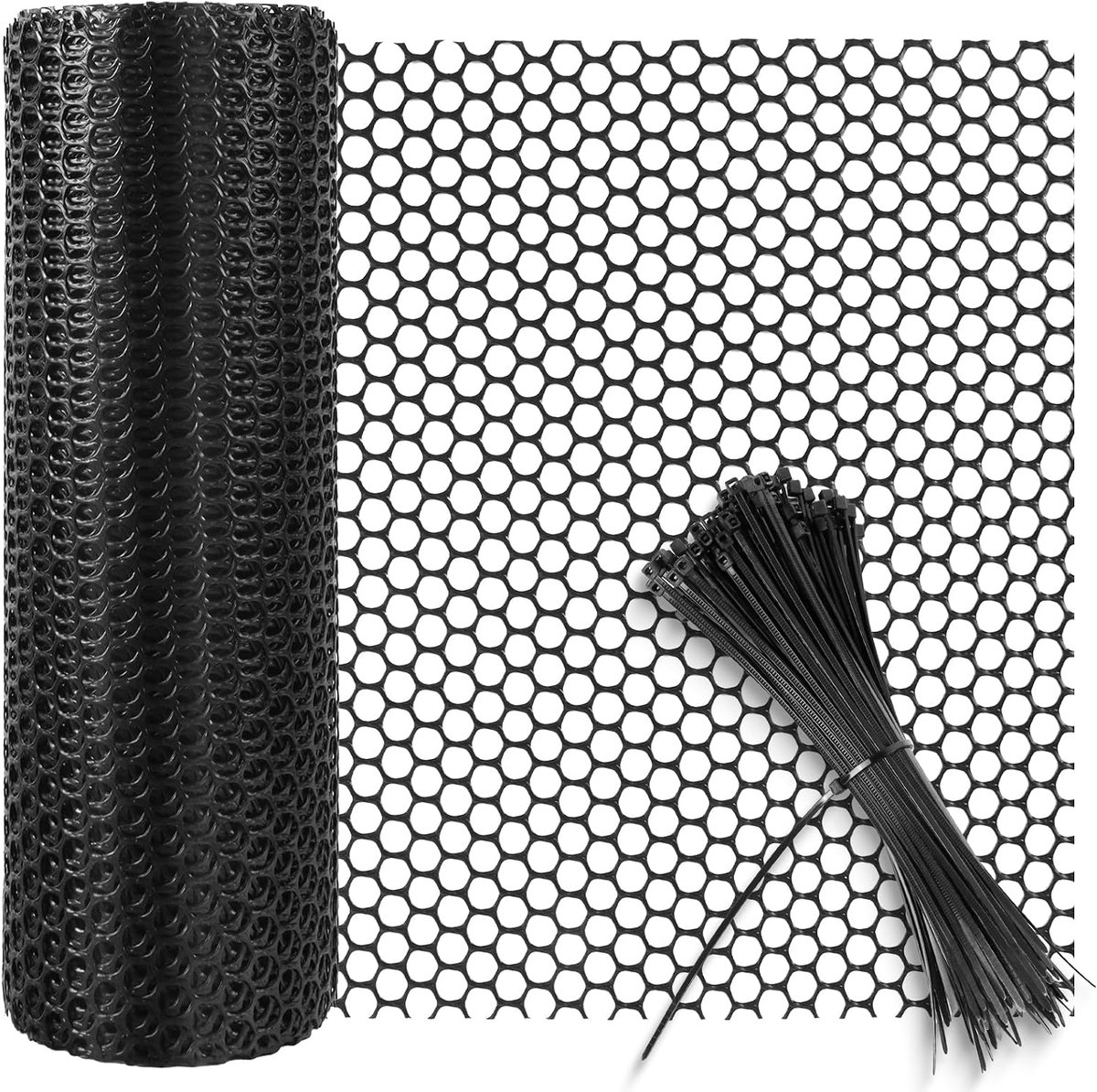 Kippengaas 40cm x 10m Kippengaas Hekwerk Kunststof Gaas Plastic Kippenhek Mesh Kunststof Hek Kippengaas Voor Pluimvee Tuin Balkon Bescherming Netto Foknet