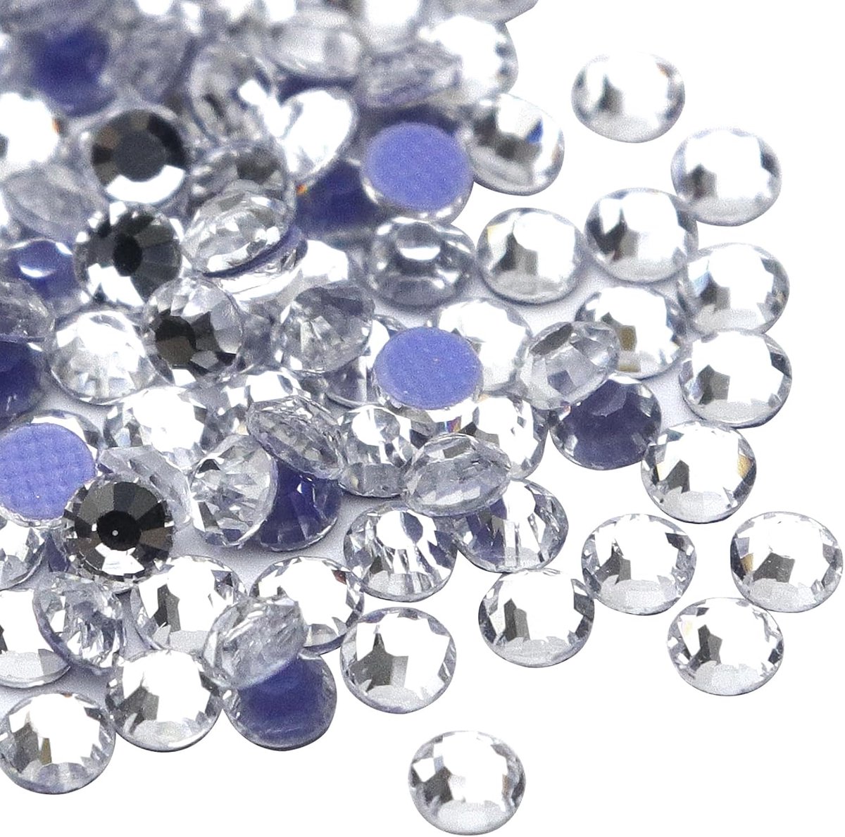 2880 stuks hotfix strass-steentjes, platte achterkant kristal voor kleding, doe-het-zelf decoratie, kunstglazen stenen