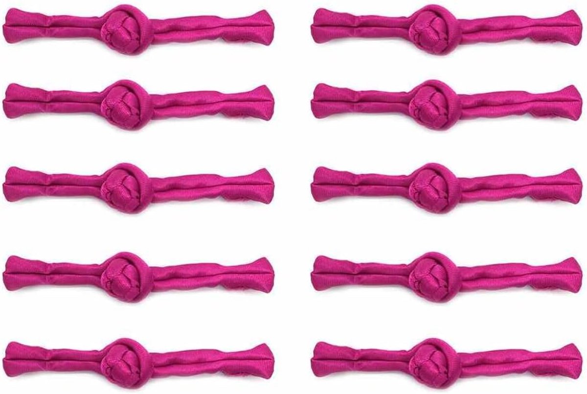10 Paar Chinese Knoten Knoppen Handgemaakt Sluitknoppen Froschknoten voor het naaien Riemknoop Traditioneel Cheongsam, Tang, Taiji-Pakknop voor Chinese Kleding Roze