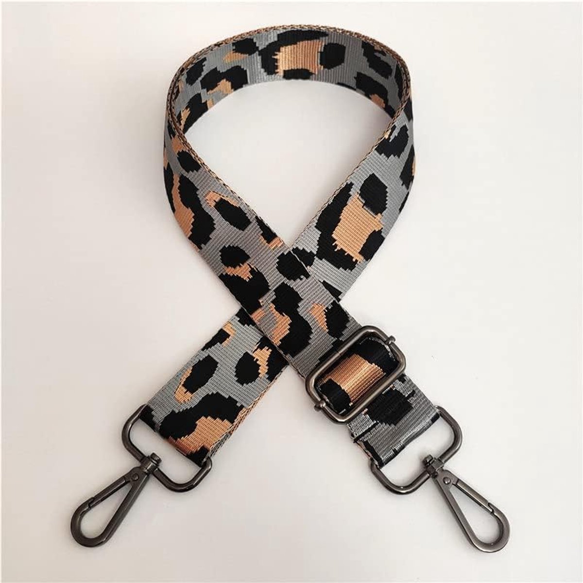 schouderriem voor tassen, 80-130 cm, tasriem met karabijnhaak, 3,8 cm brede schouderriem, tashandvat, draagriem voor handtassen voor dames, doe-het-zelf accessoires