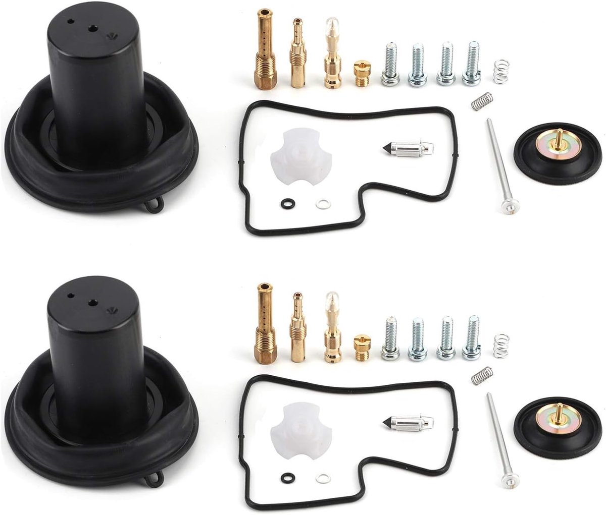 2 Sets Carburateur Reparatie Kit, Carburateur Reconstructie Kit Onderhoud Gereedschap Geschikt voor VLX600 / VT600 1994-2003