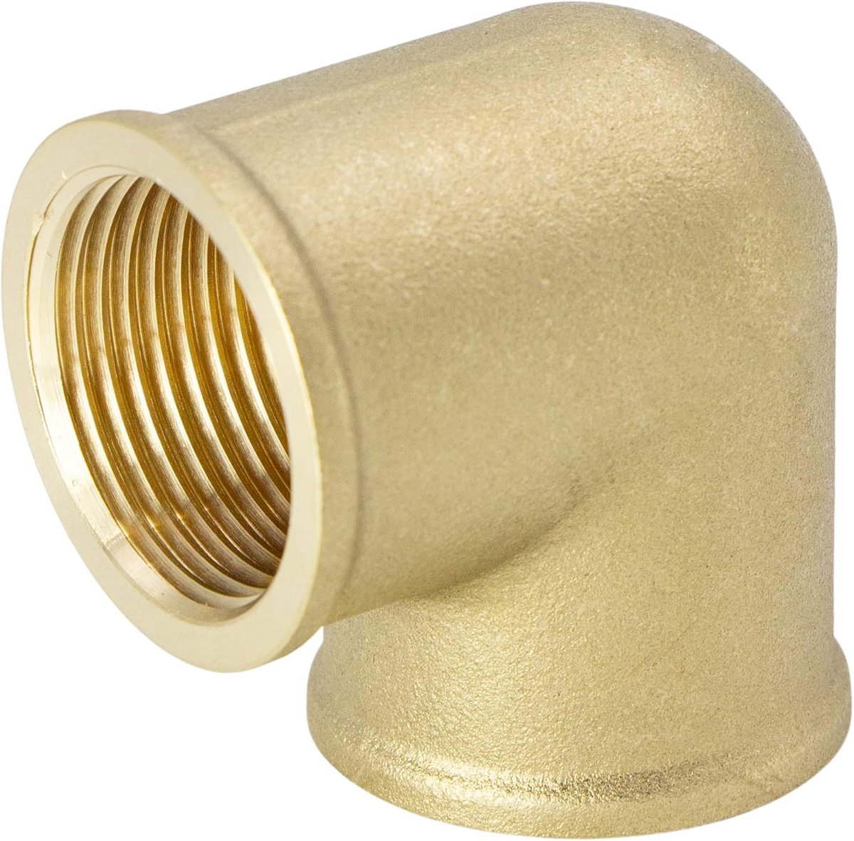 Hoek 90° 15198, 1/2" IG/IG, messing, geschikt voor drinkwater