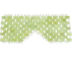 gemshan Jade Oogmasker 100% natuurlijke echte edelsteen jadesteen (groen)