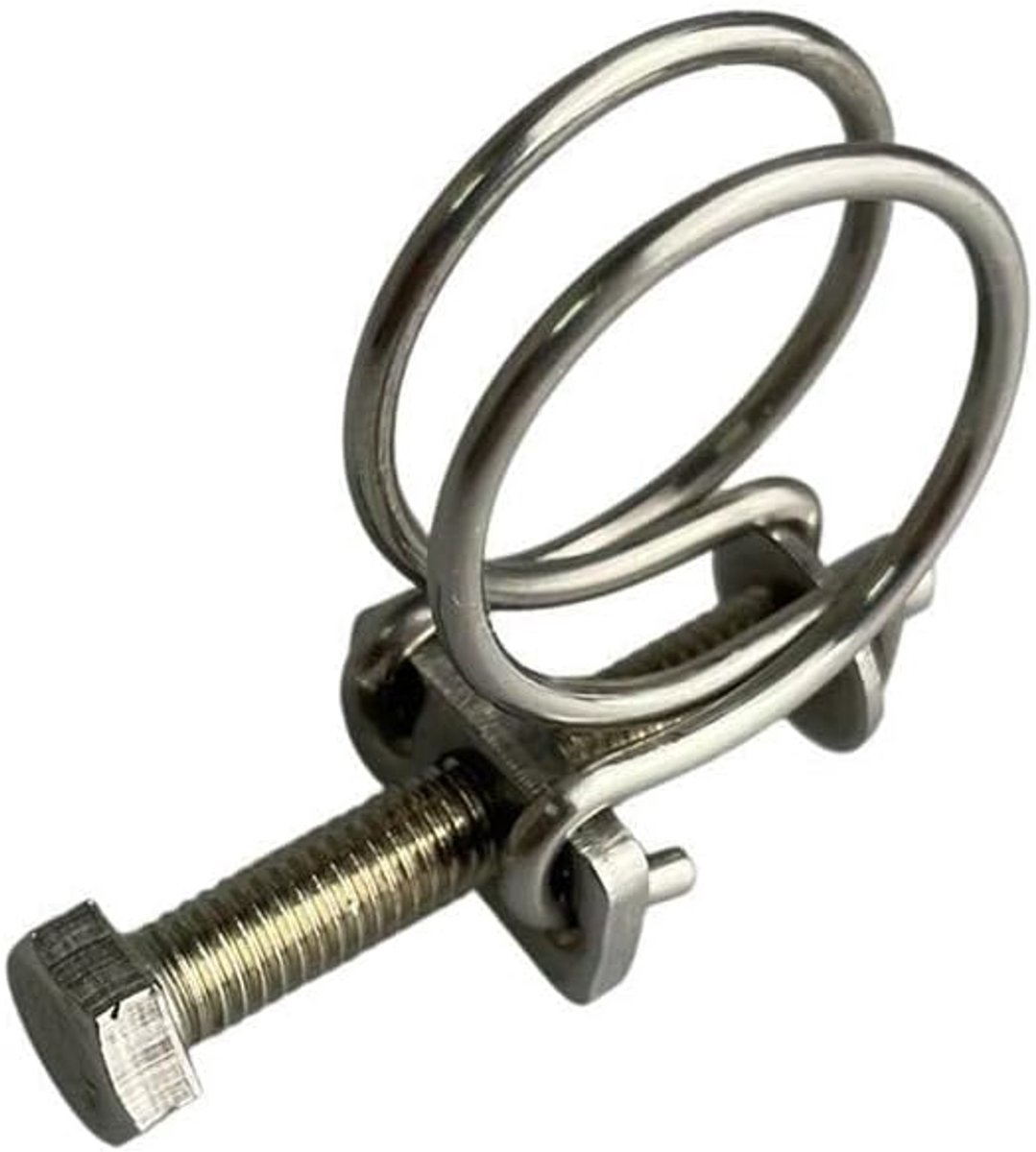 dubbele draadklemmen voor slang 18-22mm Vijverpijpschroefstrakke Koi-visfitting Filterpompklem x4