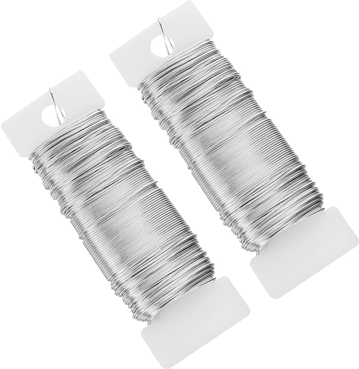 Draad, 22 gauge (zilver) | Kerstkransdraad, peddeldraad, tuinbloemdraad, boeketten, bundeldraad, bloemstukken, knutseldraadaccessoires