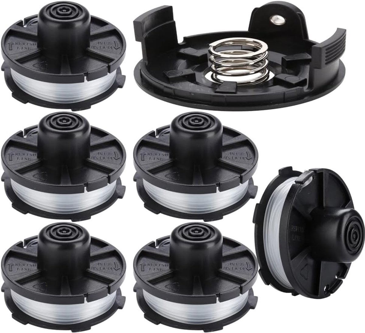 Spoelen voor Makita LIDL accu DUR181 DUR141 DUR180Z DUR181Z 196146-9 195858-1 (6 stuks)