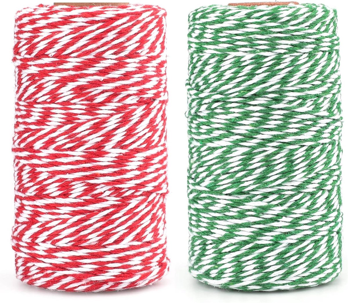 200 m natuurlijk katoenen touw, handgemaakt katoenen touw, gevlochten touw, katoenen koord, ideaal voor bakken, tuinieren, knutselen, geschenkverpakkingen