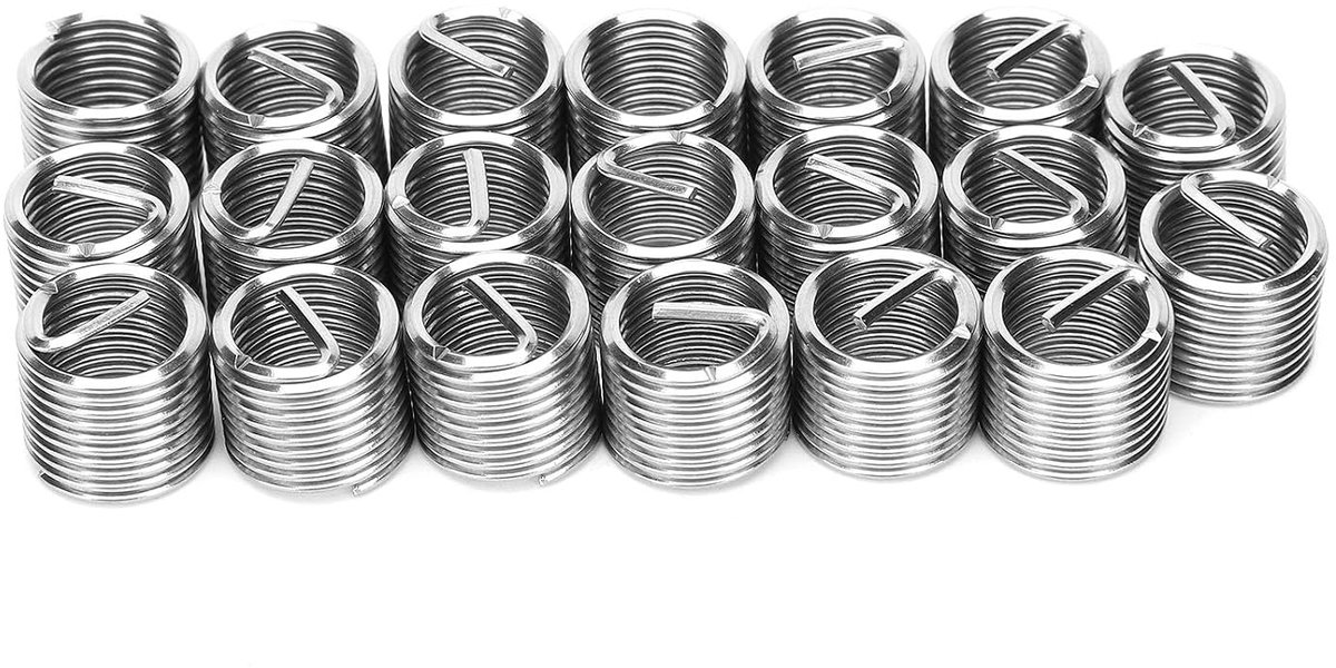 20 Stuks Draadreparatiemof, M12 X 1,5 (1D/1.5D/2D/2.5D), Roestvrijstalen Draadinzetstuk voor Hydraulische Machines, Moeren (1.5D)