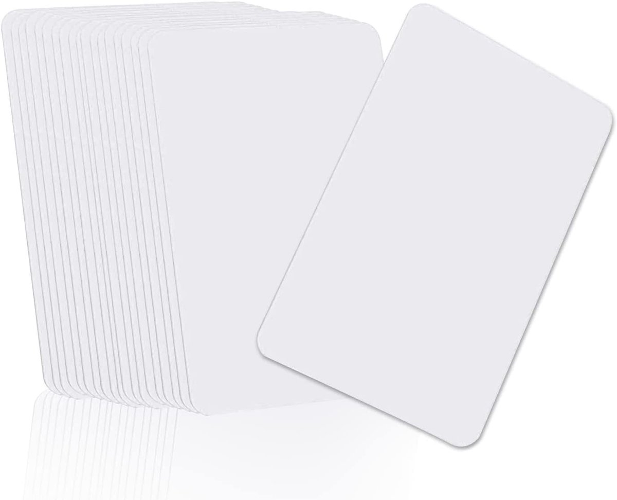 PVC Kaart CR80 30mil, Beste Bedrukbaar PVC PLASTIC Blank ID-kaart Creditcard dunne CR80 Beschikbaar voor Kaartprinter - pak van 22