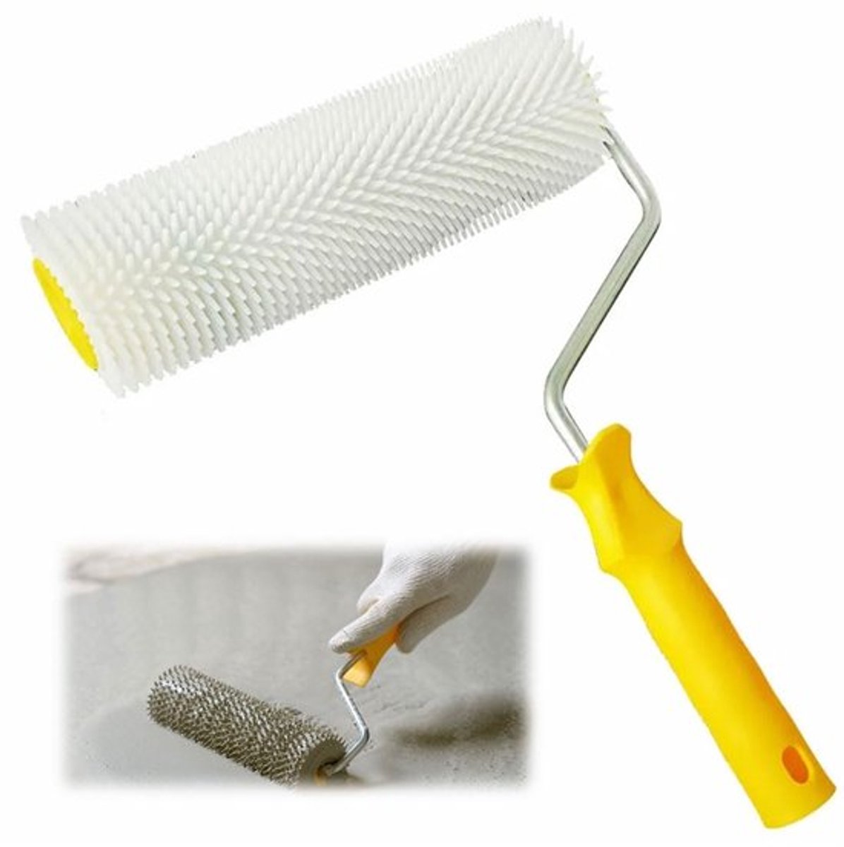 Ontluchtingsroller 22 cm - Prikroller - Egaline - Vloerbedekkingen - Oplosmiddelbestendig - Direct klaar voor gebruik - Ontluchtingswals