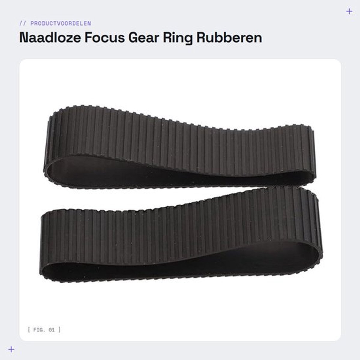 Focus Ring Naadloos - Camera Zoom Ring - Rubberen Ring - Compatibel met EF 24-70mm F2.8 II - Lichtgewicht 12g - 360° Soepele Rotatie - Scherpstelring