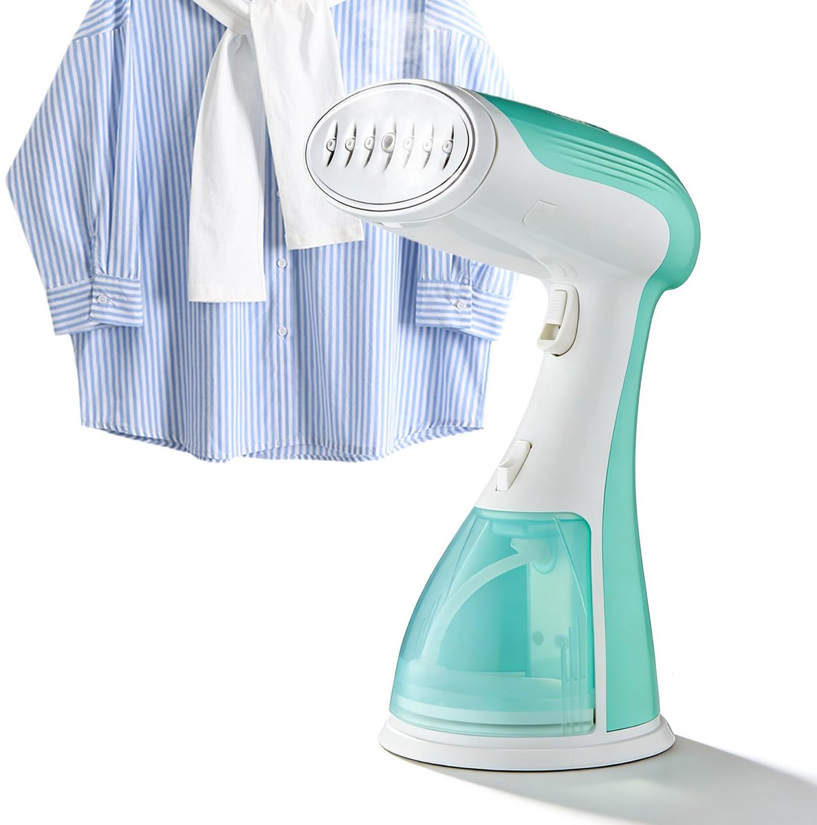 SnelShoppen - Steamer Stoomstomer 1500 W Draagbaar Stoomstrijkijzer met 300 ml Waterreservoir, Handstomer voor Kleding, Overhemden, Gordijnen, Reizen