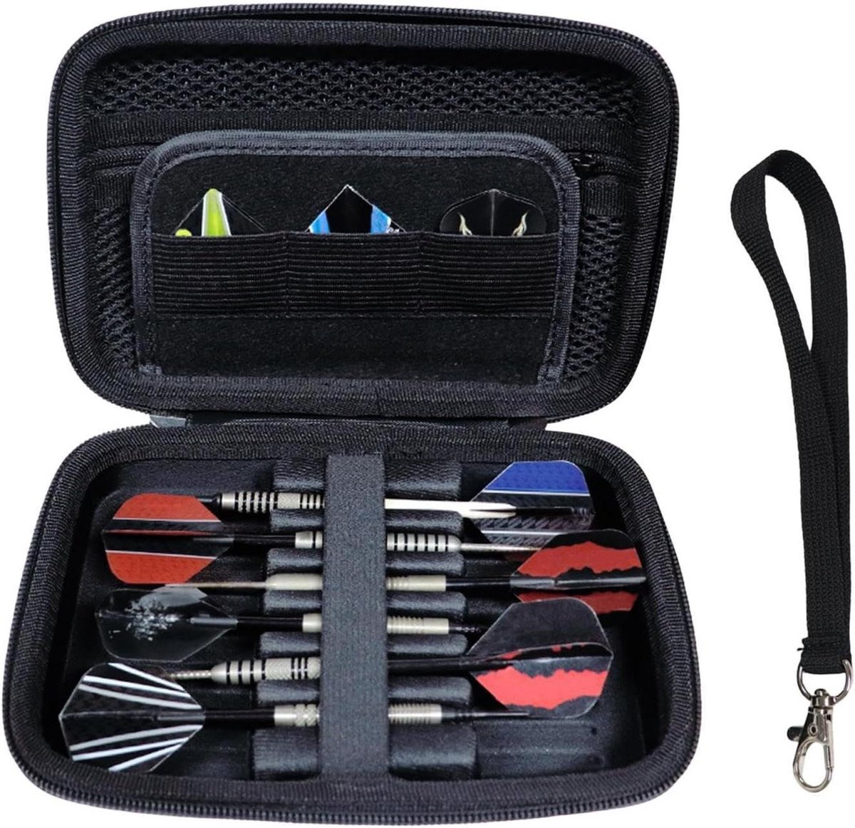 Dart Opbergcase - Darttas Pijlen - Veilige Opslag - Stevig EVA Materiaal - 19x13x5 cm - Zwart