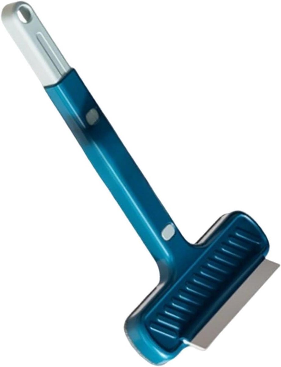 Schermreiniger - Raamwisser met steel - Glasoppervlakken reinigen - Uittrekbare steel - 43 cm - Blauw