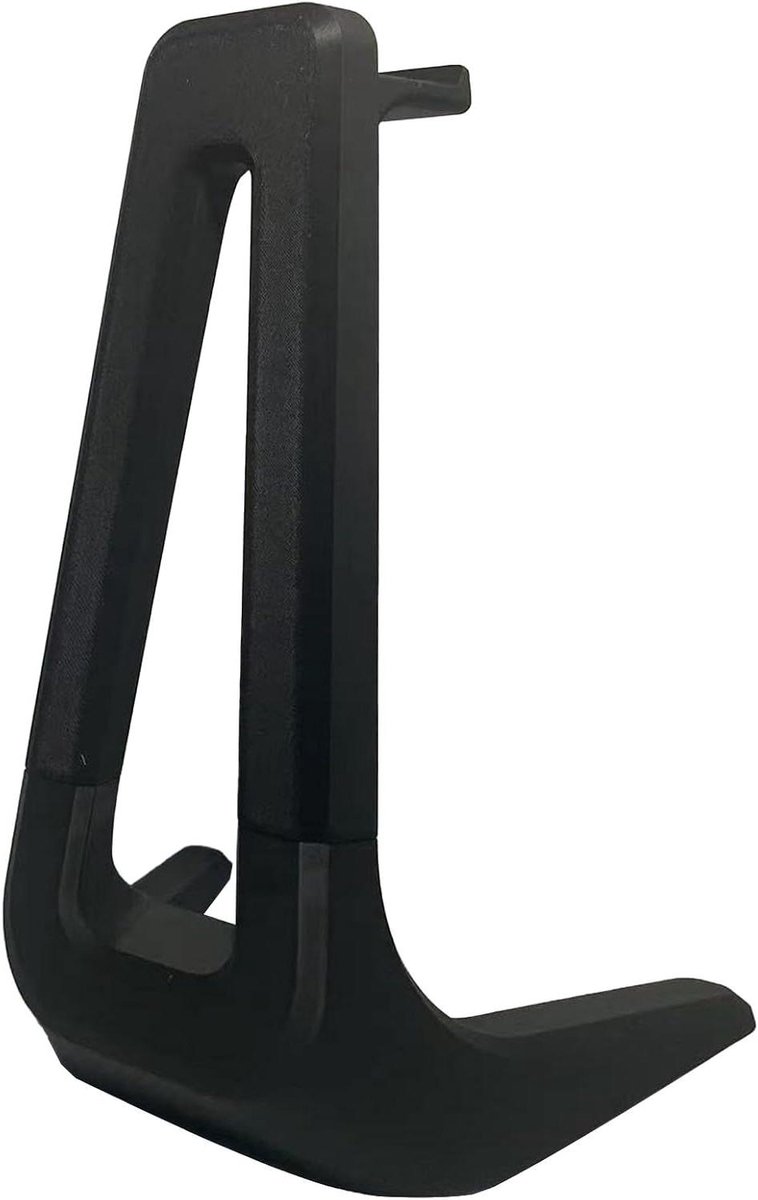 Hoofdtelefoonstandaard - Oortelefoonhouder Beugel - Bureau Organisatie - Antislip Basis - 19.5 x 25.5 cm - Zwart